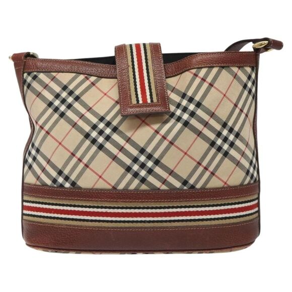 Burberry Nova Check Beige Ceramic Shoulder Bag (Pre-Owned) - Picture 1 of 16